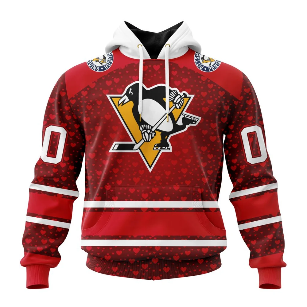 Hoodie NHL Pittsburgh Penguins Special Gift For Valentines Day St2401 QTNHL080524A989HD