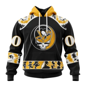 Hoodie NHL Pittsburgh Penguins Special Grateful Dead Design St2301 QTNHL080524A48HD
