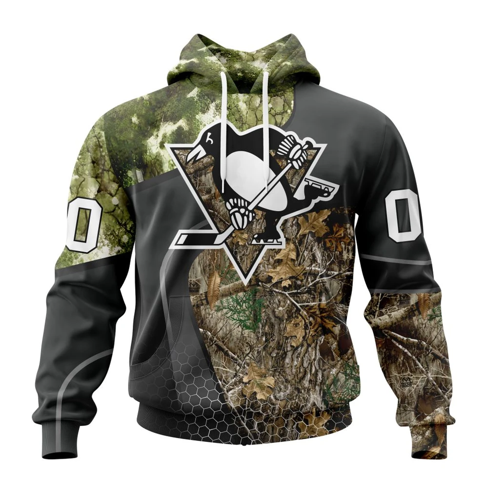 Hoodie NHL Pittsburgh Penguins Special Hunting Camo Design St2302 QTNHL080524A1308HD