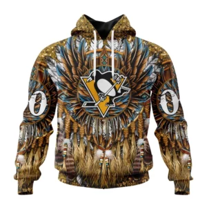 Hoodie NHL Pittsburgh Penguins Special Native Costume Design St2201 QTNHL080524A2733HD