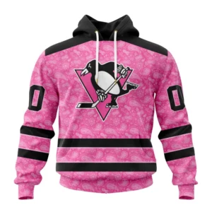 Hoodie NHL Pittsburgh Penguins Special Pink Fight Breast Cancer St2306 QTNHL080524A1634HD