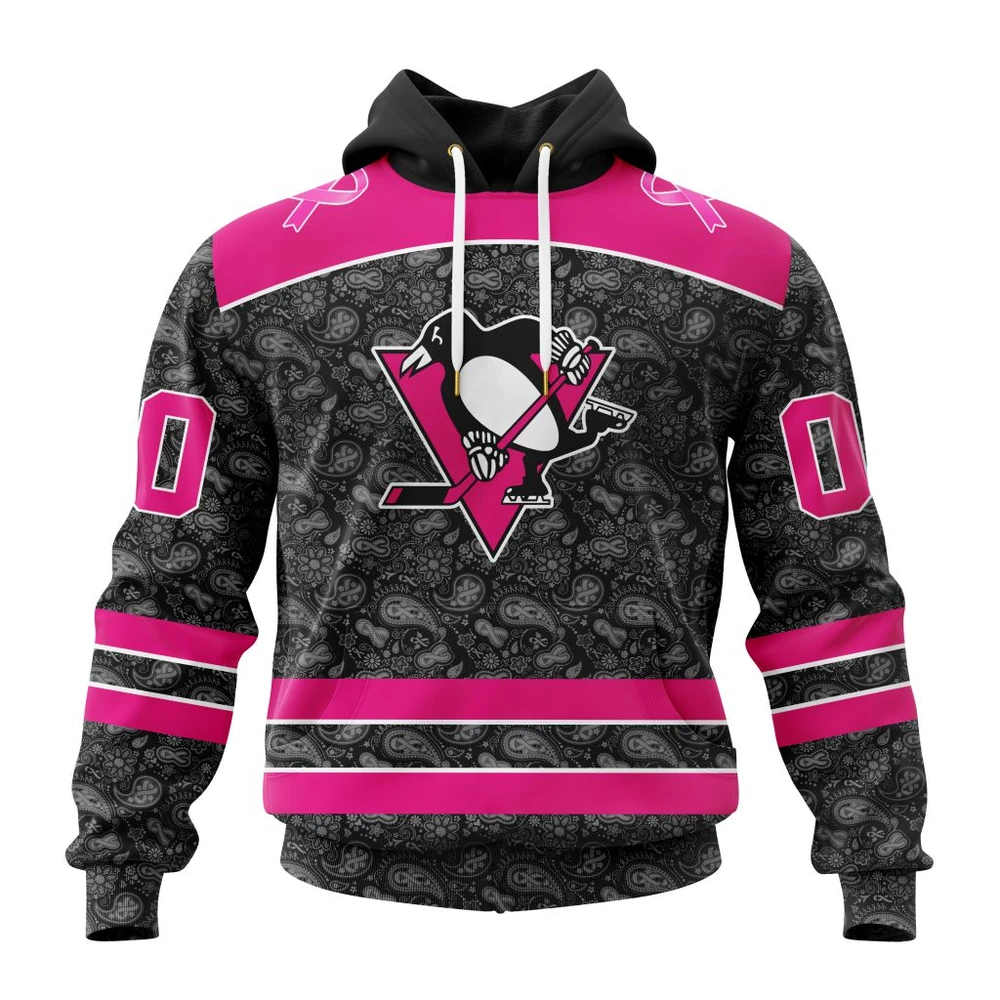 Hoodie NHL Pittsburgh Penguins Special Pink In The Rink Fight Breast Cancer St2301 QTNHL080524A2078HD
