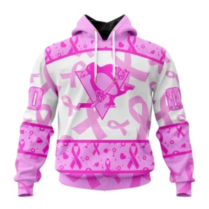 Hoodie NHL Pittsburgh Penguins Special Pink October Breast Cancer Awareness Month St2302 QTNHL080524A1857HD
