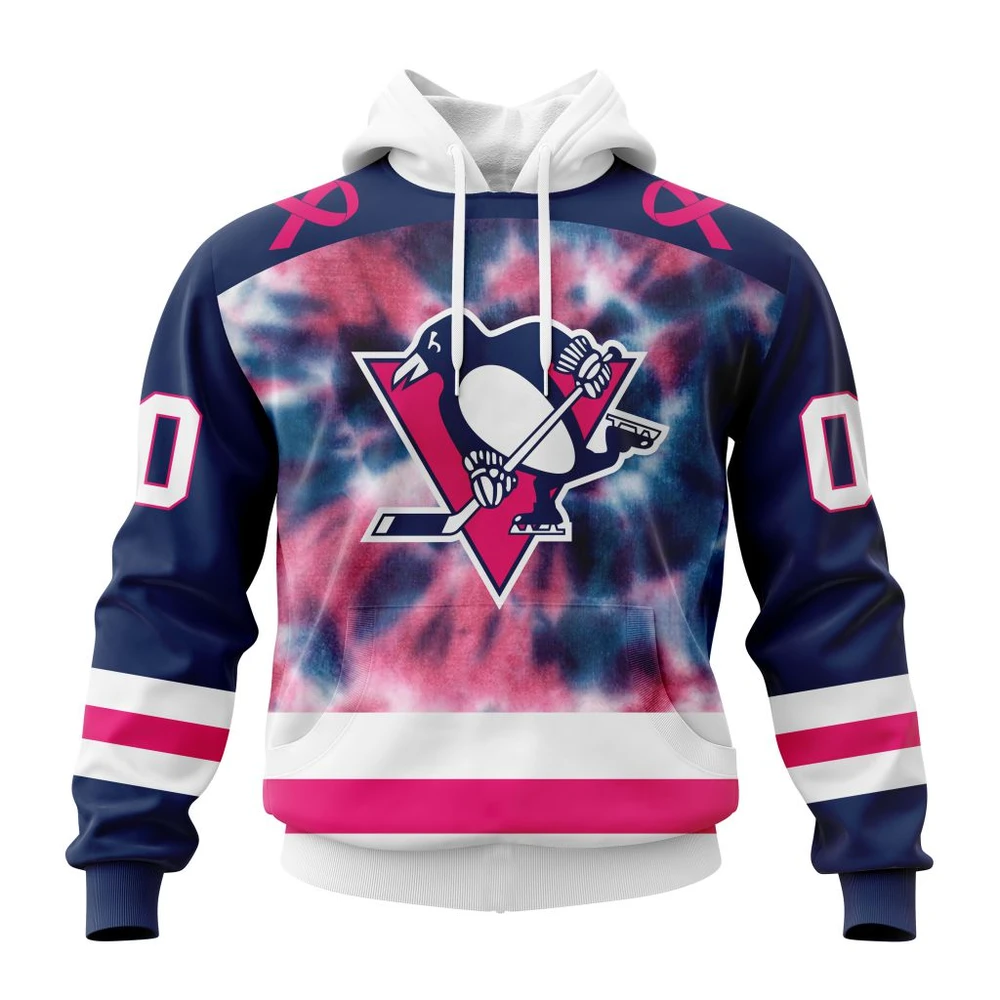 Hoodie NHL Pittsburgh Penguins Special Pink October Fight Breast Cancer St2303 QTNHL080524A1826HD