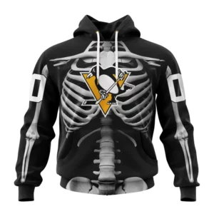 Hoodie NHL Pittsburgh Penguins Special Skeleton Costume For Halloween St2301 QTNHL080524A2021HD