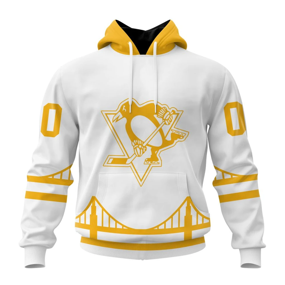 Hoodie NHL Pittsburgh Penguins Special Whiteout Design St2401 QTNHL080524A560HD
