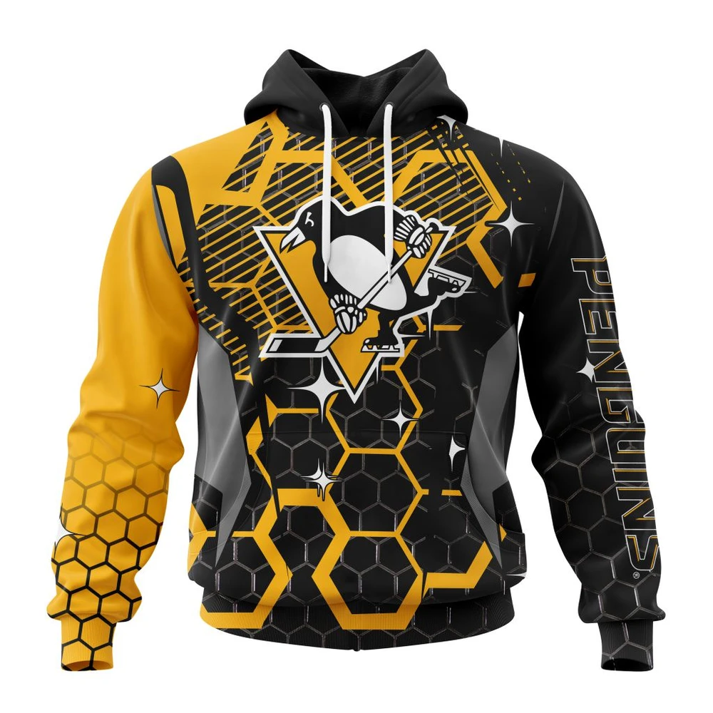 Hoodie NHL Pittsburgh Penguins, Specialized Design With Motocross Syle V0222 QTNHL080524A3380HD