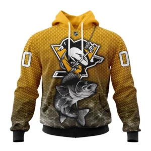 Hoodie NHL Pittsburgh Penguins, Specialized Fishing Style St2201 QTNHL080524A3989HD