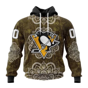 Hoodie NHL Pittsburgh Penguins, Specialized Mandala Style St2201 QTNHL080524A4046HD