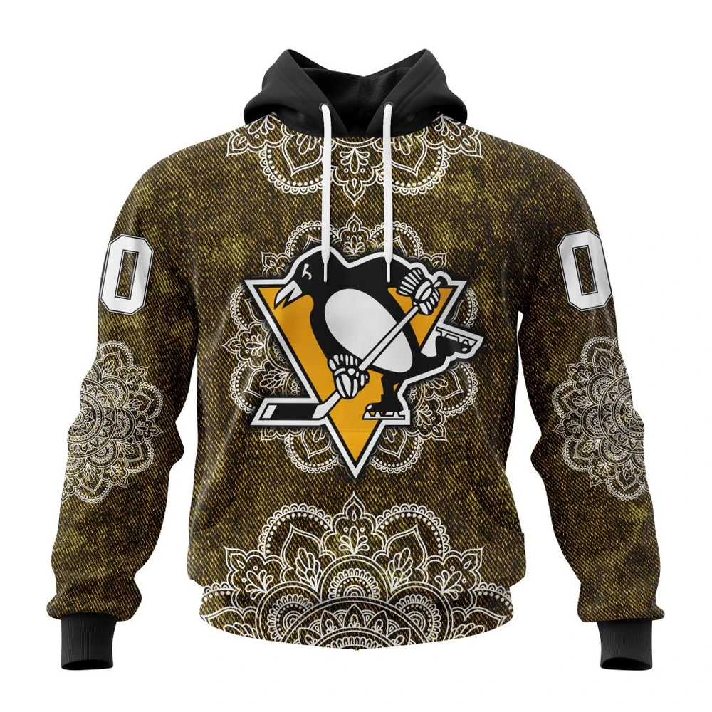 Hoodie NHL Pittsburgh Penguins, Specialized Mandala Style St2201 QTNHL080524A4046HD