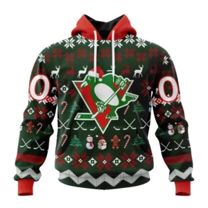 Hoodie NHL Pittsburgh Penguins, Specialized Unisex Christmas Is Coming QTNHL080524A321HD