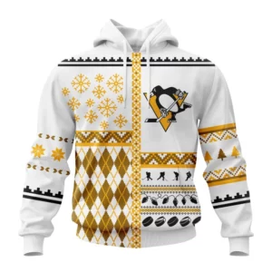 Hoodie NHL Pittsburgh Penguins, Specialized Unisex Christmas Is Coming V01 QTNHL080524A2904HD