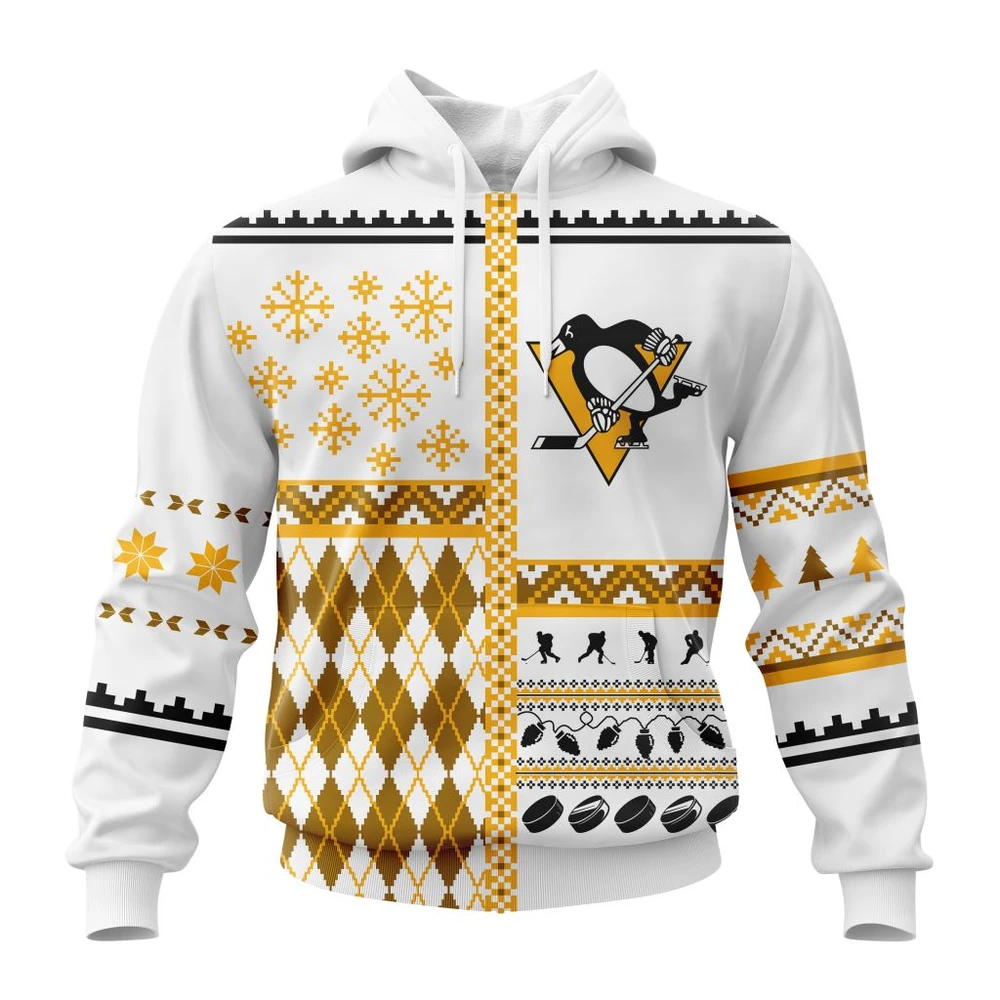 Hoodie NHL Pittsburgh Penguins, Specialized Unisex Christmas Is Coming V01 QTNHL080524A2904HD