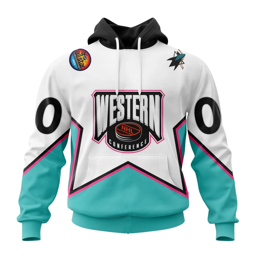 Hoodie NHL San Jose Sharks All-Star Western Conference QTNHL080524A2348HD