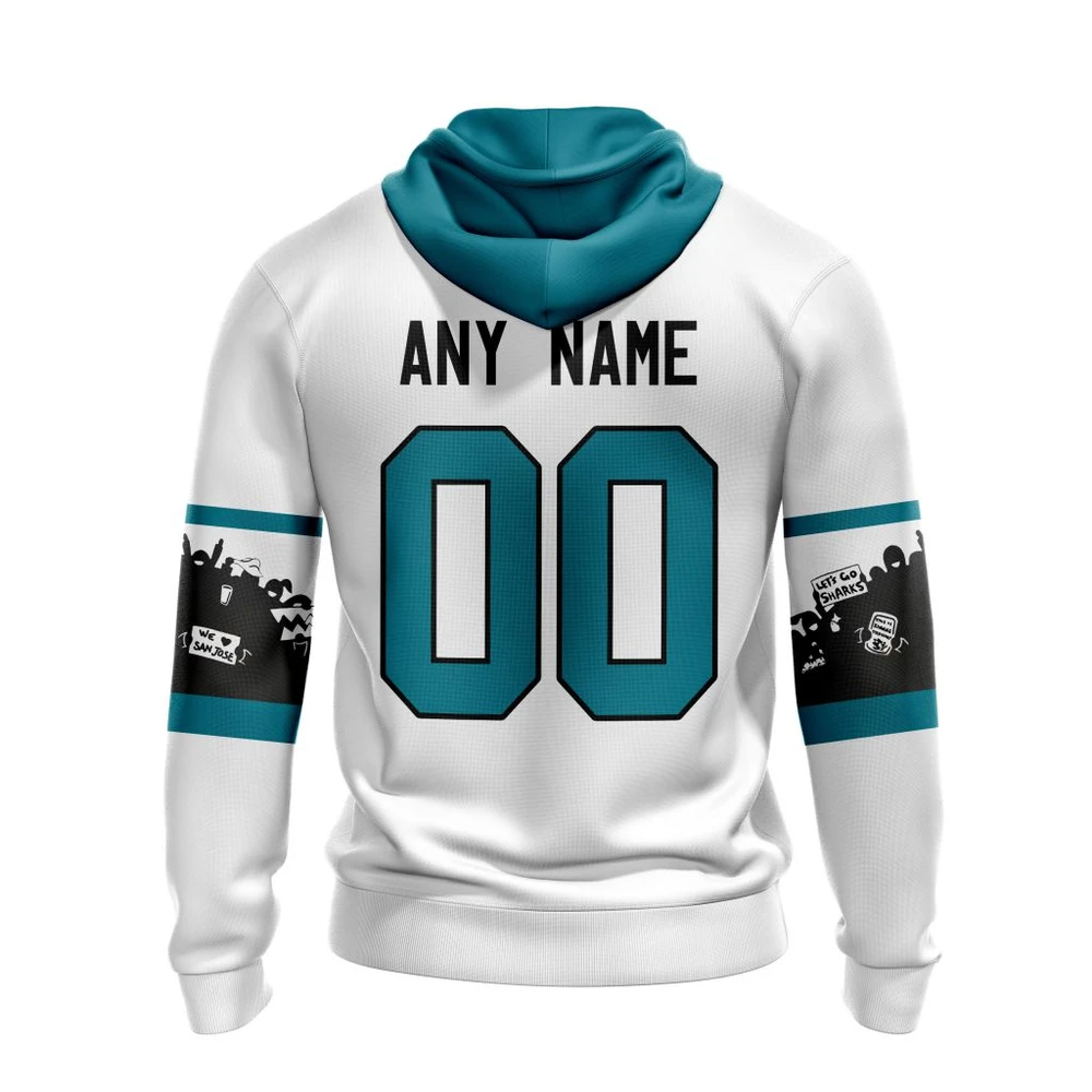 Hoodie NHL San Jose Sharks Fan Appreciation Night White QTNHL080524A3805HD - Image 2