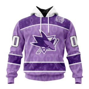 Hoodie NHL San Jose Sharks New Lavender Hockey Fight Cancer St2301 QTNHL080524A1477HD
