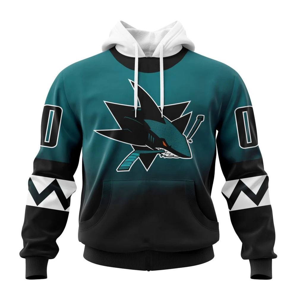 Hoodie NHL San Jose Sharks Personalize Gradient Series Concept St2301 QTNHL080524A1342HD