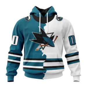 Hoodie NHL San Jose Sharks Personalize Home Mix Away Kits QTNHL080524A1504HD