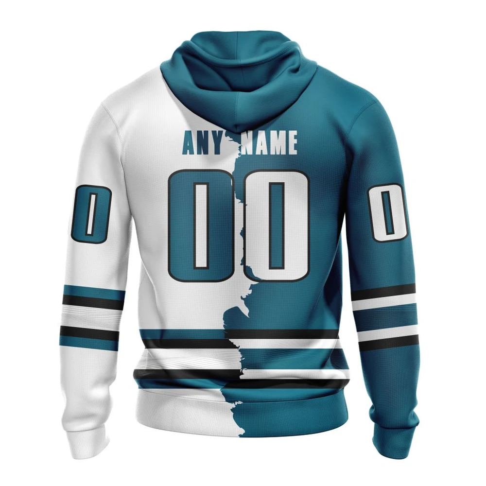 Hoodie NHL San Jose Sharks Personalize Home Mix Away Kits QTNHL080524A1504HD - Image 2
