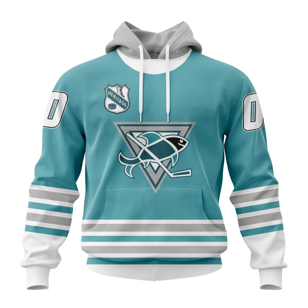 Hoodie NHL San Jose Sharks Personalized Heritage Design St2401 QTNHL080524A655HD