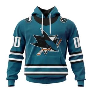 Hoodie NHL San Jose Sharks Personalized Home Kits QTNHL080524A1542HD