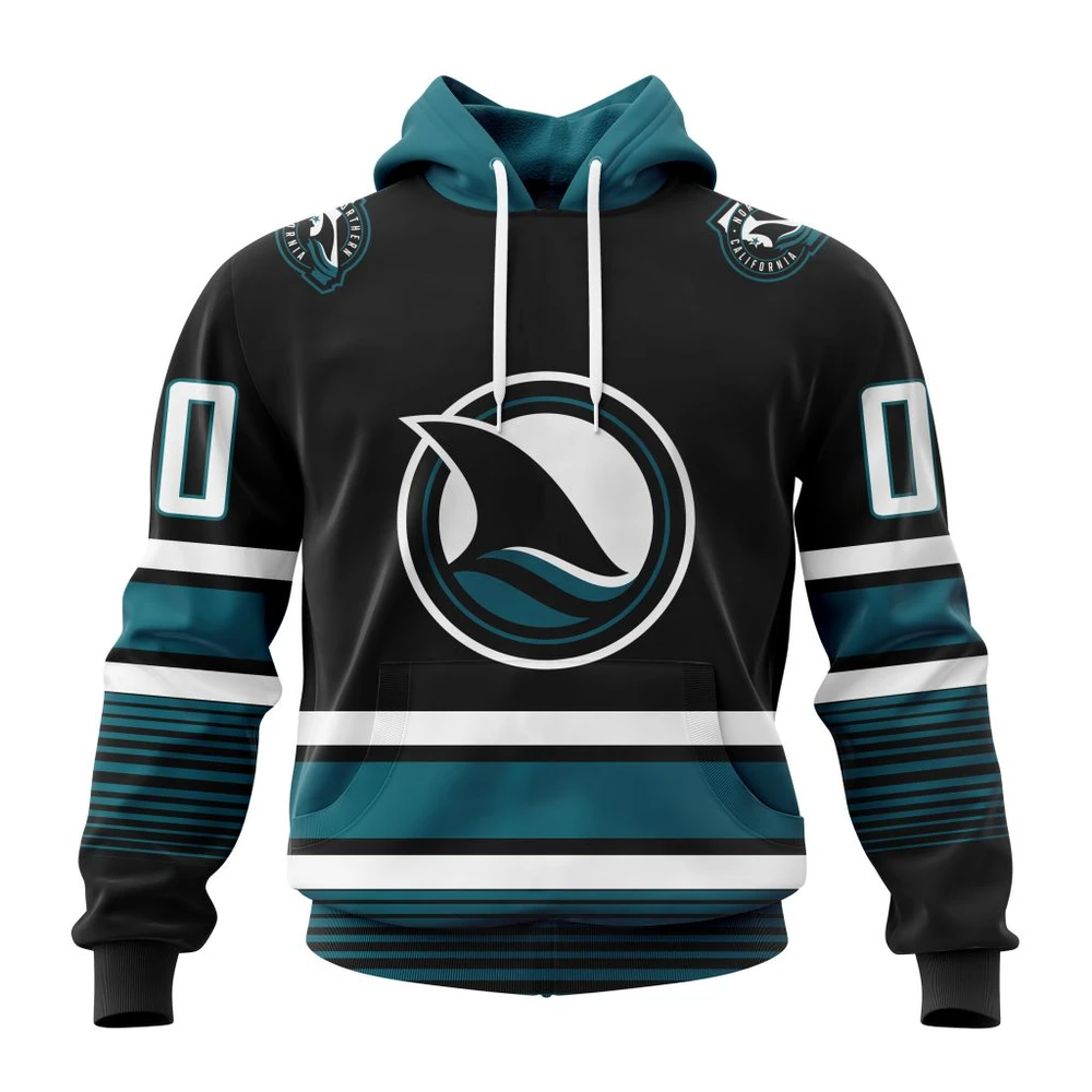 Hoodie NHL San Jose Sharks Personalized New Third Kits QTNHL080524A679HD