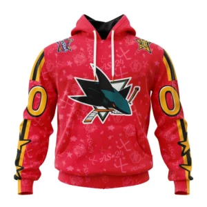 Hoodie NHL San Jose Sharks Special All-Star Game Design St2401 QTNHL080524A796HD