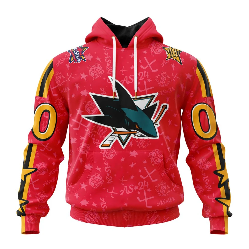 Hoodie NHL San Jose Sharks Special All-Star Game Design St2401 QTNHL080524A796HD