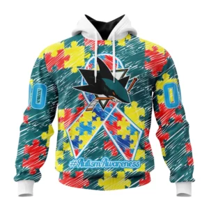 Hoodie NHL San Jose Sharks Special Autism Awareness Design St2201 QTNHL080524A2467HD