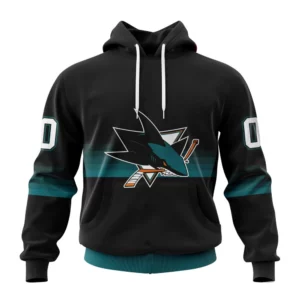 Hoodie NHL San Jose Sharks Special Black And Gradient Design St2301 QTNHL080524A88HD