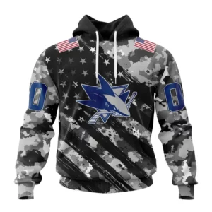 Hoodie NHL San Jose Sharks Special Camo Military Design St2301 QTNHL080524A2170HD