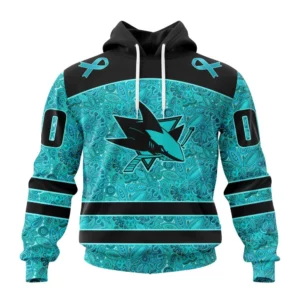 Hoodie NHL San Jose Sharks Special Design Fight Ovarian Cancer St2201 QTNHL080524A2411HD