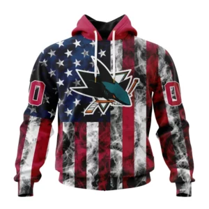 Hoodie NHL San Jose Sharks Special Design For Independence Day The Fourth Of July St2401 QTNHL080524A481HD
