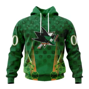 Hoodie NHL San Jose Sharks Special Design For St. Patrick&apos;s Day St2402 QTNHL080524A1145HD
