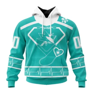 Hoodie NHL San Jose Sharks Special Design Honoring Healthcare Heroes St2301 QTNHL080524A2293HD