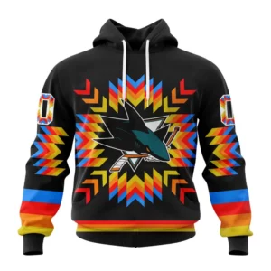 Hoodie NHL San Jose Sharks Special Design With Native Pattern St2306 QTNHL080524A1019HD