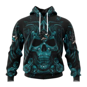 Hoodie NHL San Jose Sharks Special Design With Skull Art St2203 QTNHL080524A3120HD