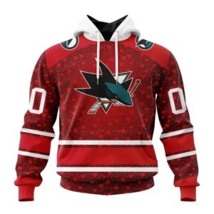 Hoodie NHL San Jose Sharks Special Gift For Valentines Day St2401 QTNHL080524A988HD