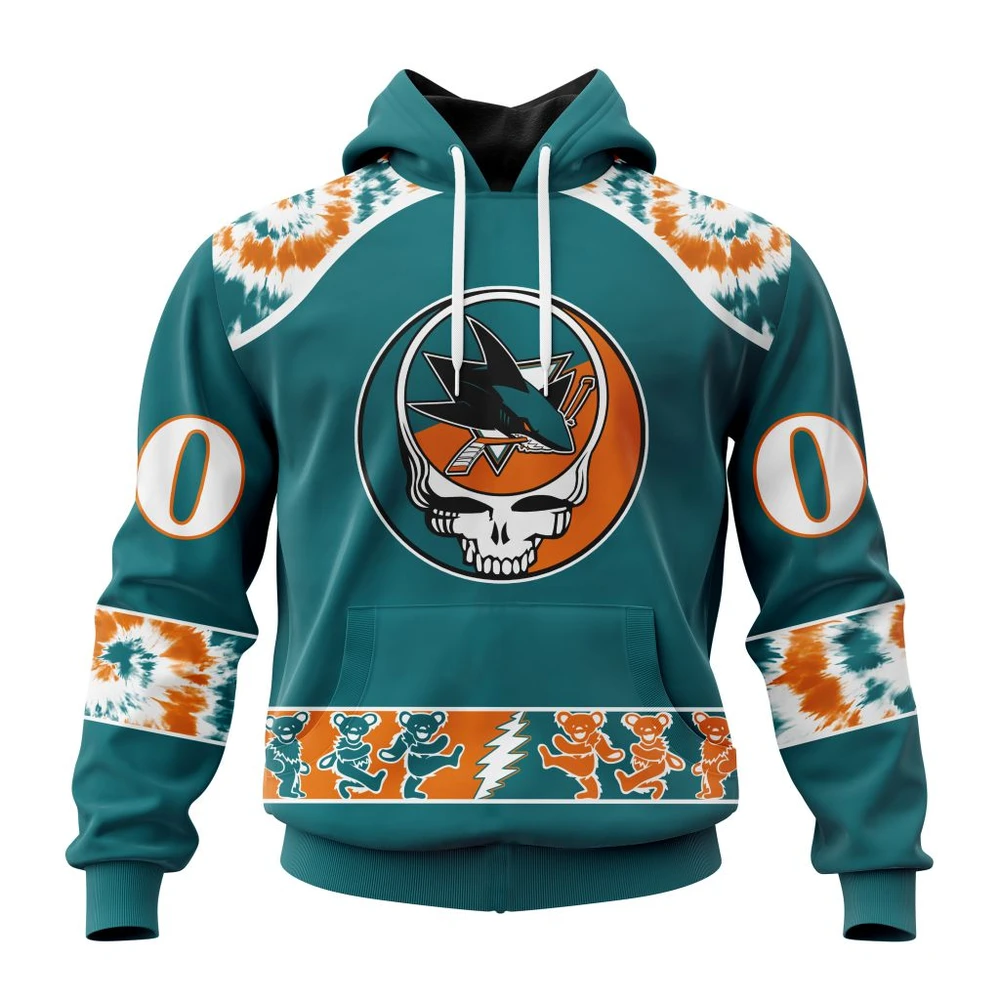 Hoodie NHL San Jose Sharks Special Grateful Dead Design St2301 QTNHL080524A2195HD
