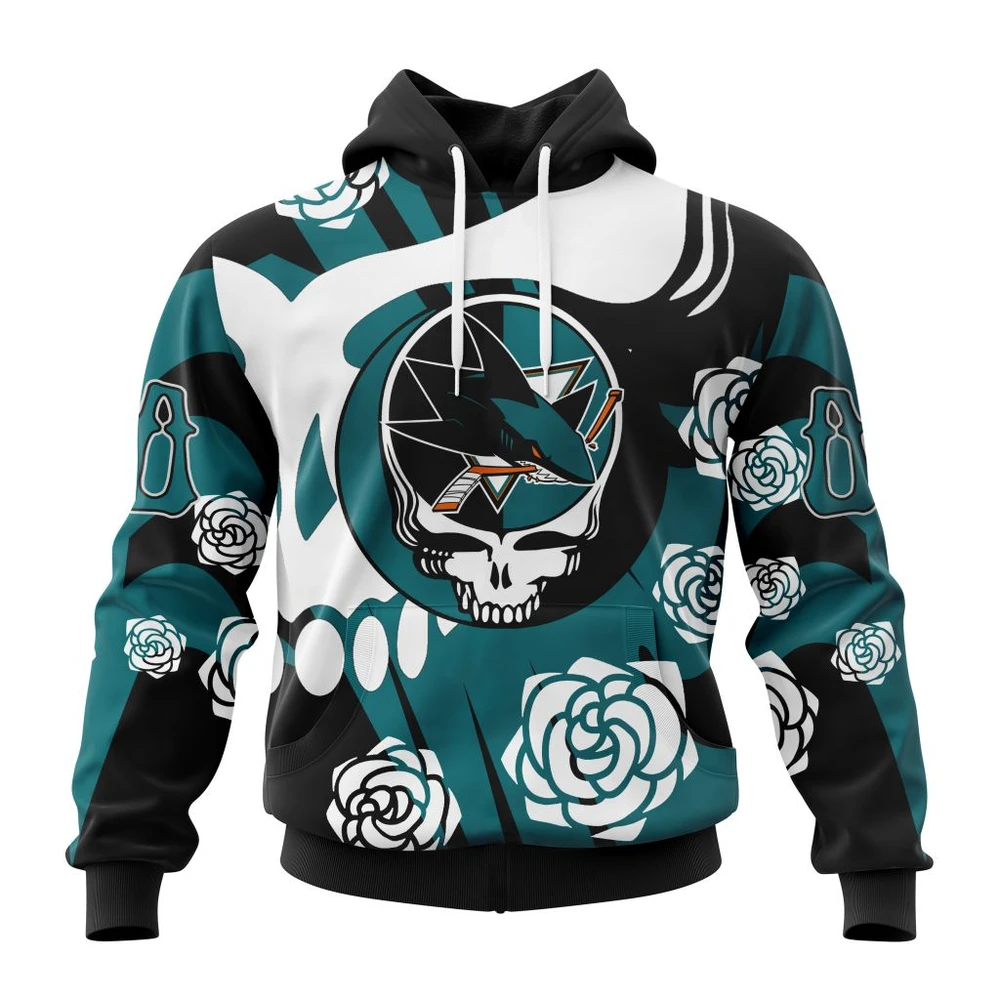Hoodie NHL San Jose Sharks Special Grateful Dead Design St2305 QTNHL080524A1270HD