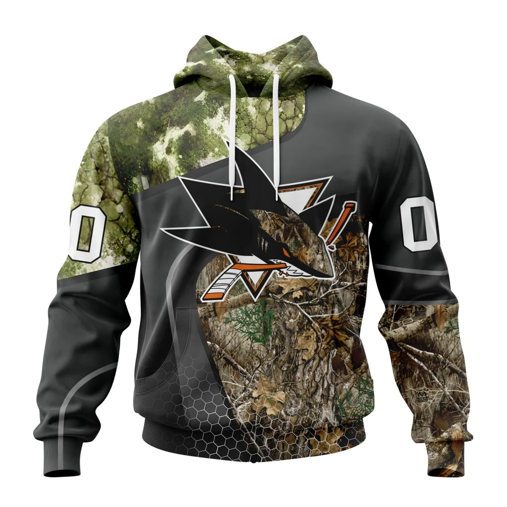 Hoodie NHL San Jose Sharks Special Hunting Camo Design St2302 QTNHL080524A1307HD