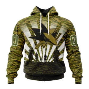 Hoodie NHL San Jose Sharks Special Military Camo Kits For Veterans Day And Rememberance Day St2201 QTNHL080524A3467HD