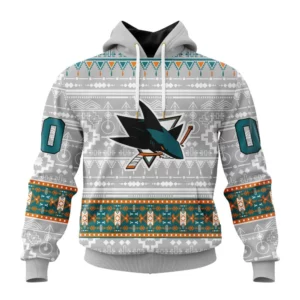Hoodie NHL San Jose Sharks Special Native Design St2302 QTNHL080524A2050HD