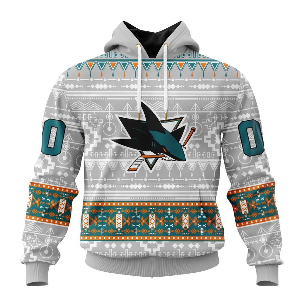 Hoodie NHL San Jose Sharks Special Native Design St2302 QTNHL080524A2050HD