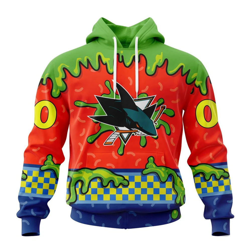 Hoodie NHL San Jose Sharks Special Nickelodeon Design St2301 QTNHL080524A1174HD