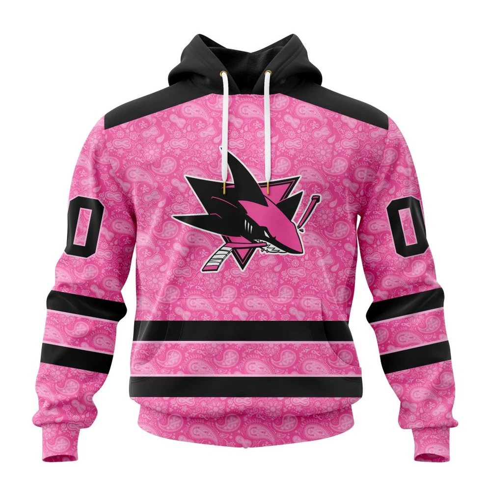 Hoodie NHL San Jose Sharks Special Pink Fight Breast Cancer St2306 QTNHL080524A1633HD