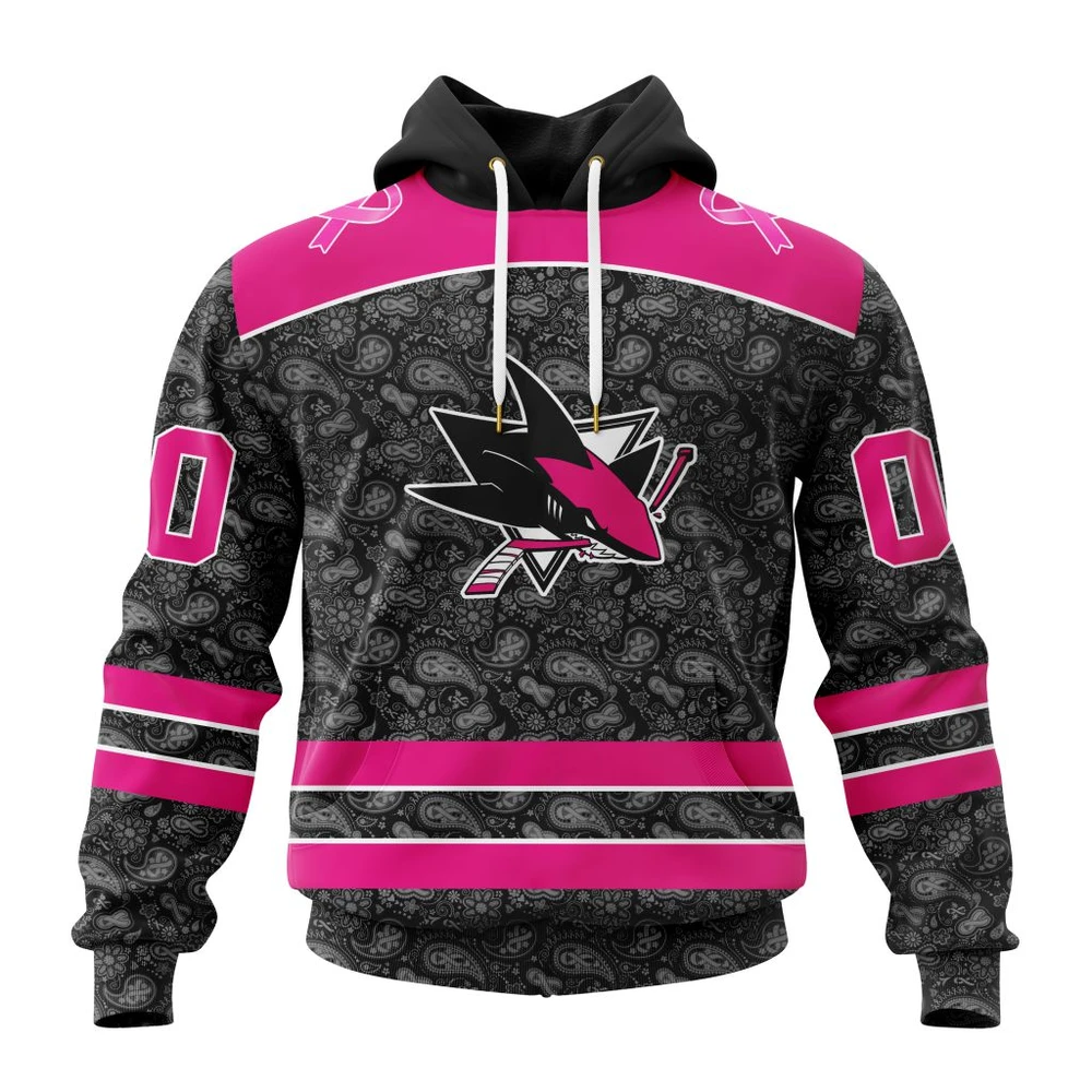 Hoodie NHL San Jose Sharks Special Pink In The Rink Fight Breast Cancer St2301 QTNHL080524A2077HD