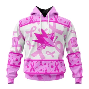 Hoodie NHL San Jose Sharks Special Pink October Breast Cancer Awareness Month St2302 QTNHL080524A1856HD