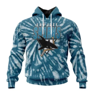 Hoodie NHL San Jose Sharks Special Retro Vintage Tie Dye St2201 QTNHL080524A3064HD