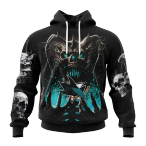 Hoodie NHL San Jose Sharks Special Skull Art Design St2301 QTNHL080524A1207HD